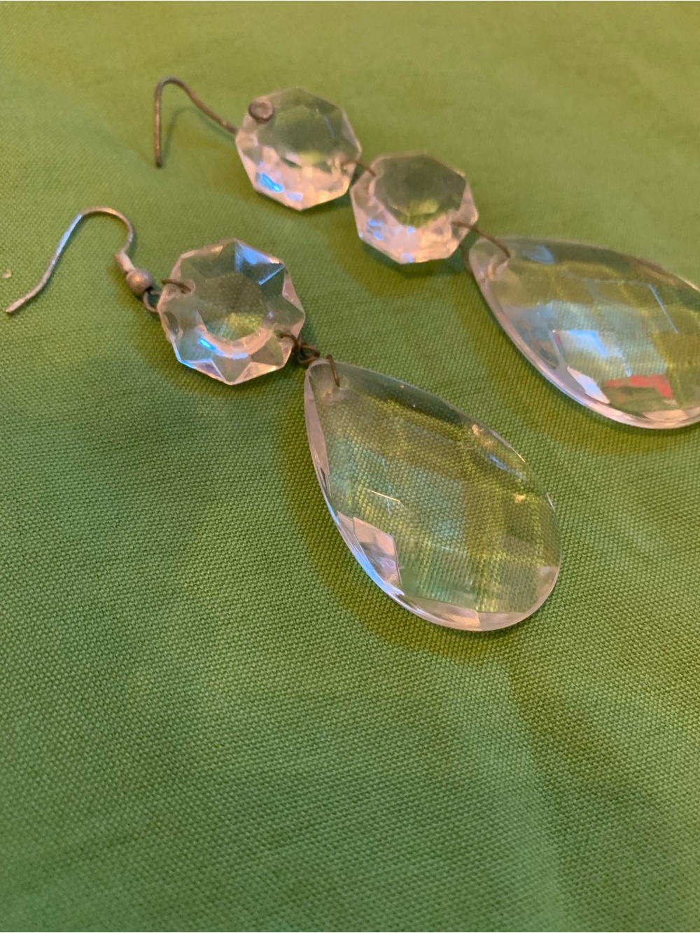 Baccarat Clear Crystal Teardrop and Octagon Chandelier Prisms - Picture 5 of 8
